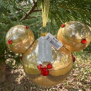 Disney Gold and Red Holiday Ornament beauty, and the beast themed